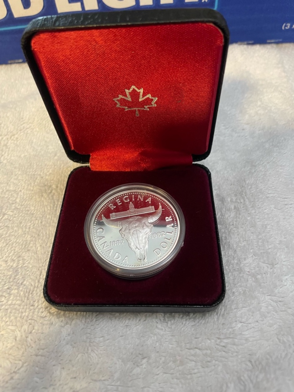 1982 Regina Canada Dollar Commemorative Silver Coin in Presentation Case